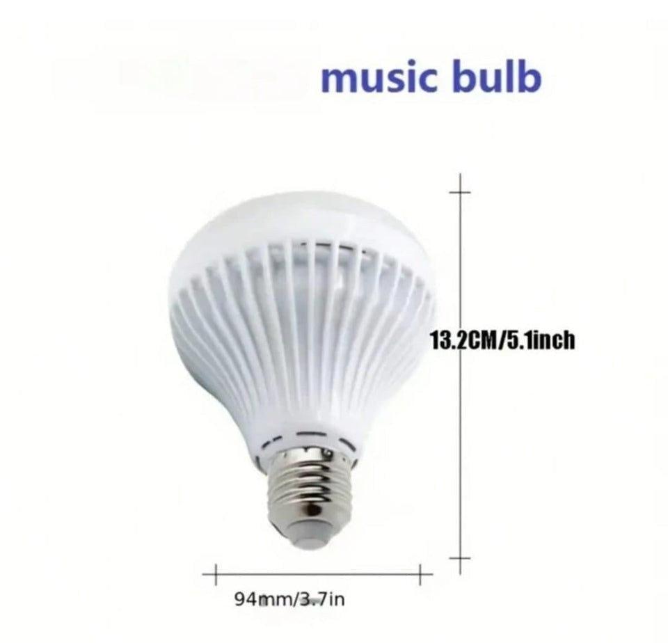 Multicolor Rechargeable LED Bulb Light with Remote Control - 1 Pcs