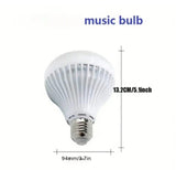 Multicolor Rechargeable LED Bulb Light with Remote Control - 1 Pcs