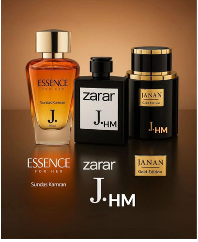 J. Long Lasting Fragrance Perfume Set - 3 Pcs of Woody Citrus Essence