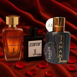 J. Long Lasting Fragrance Perfume Set - 3 Pcs of Woody Citrus Essence